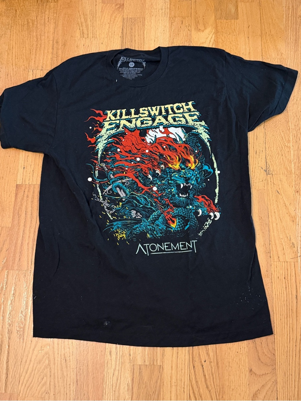 Killswitch Engage Atonement T Shirt Large Official Bravado Dragon Metalcore